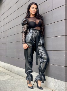 КОЖЕН ПАНТАЛОН PLEIN CHIC