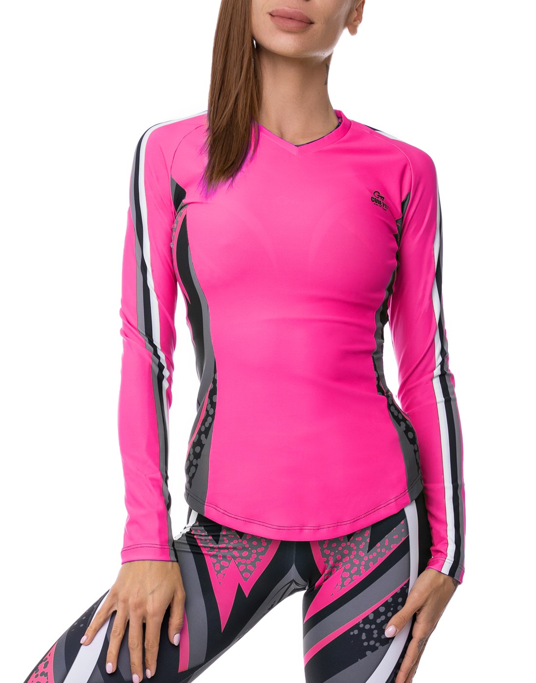 БЛУЗА С ДЪЛЪГ РЪКАВ HOT PINK